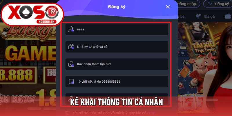 Kê khai thông tin cá nhân